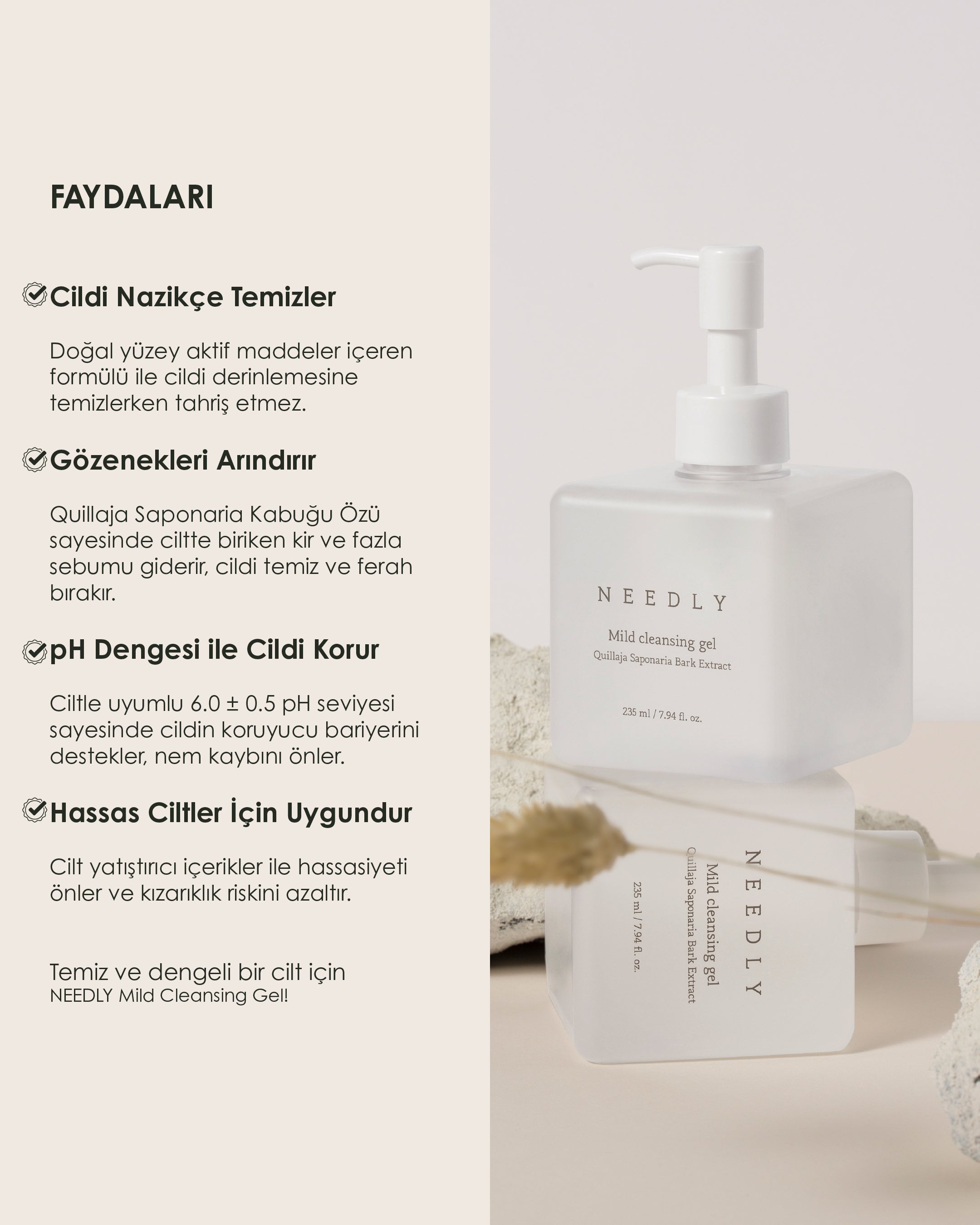 NEEDLY Mild Cleansing Gel - Salisilik Asit İçeren Günlük Temizleme Jeli