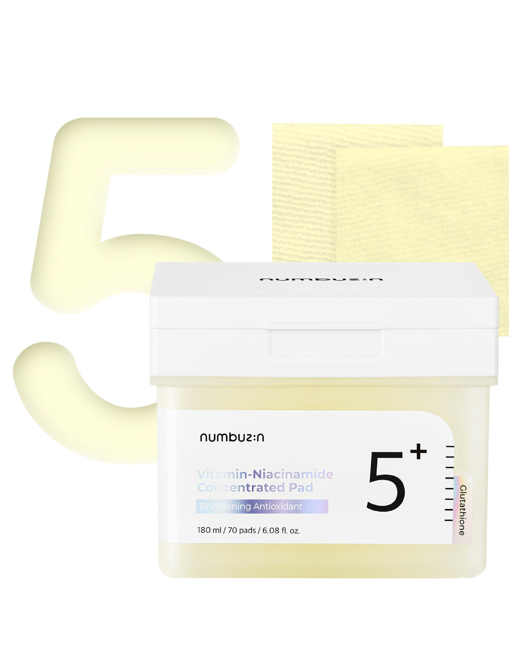 Numbuzin - No.5 Vitamin Niacinamide Concentrated Pad - Pürüz Ve Geniş Gözenek Karşıtı Parlatıcı Vitamin Pedi (180 mL)
