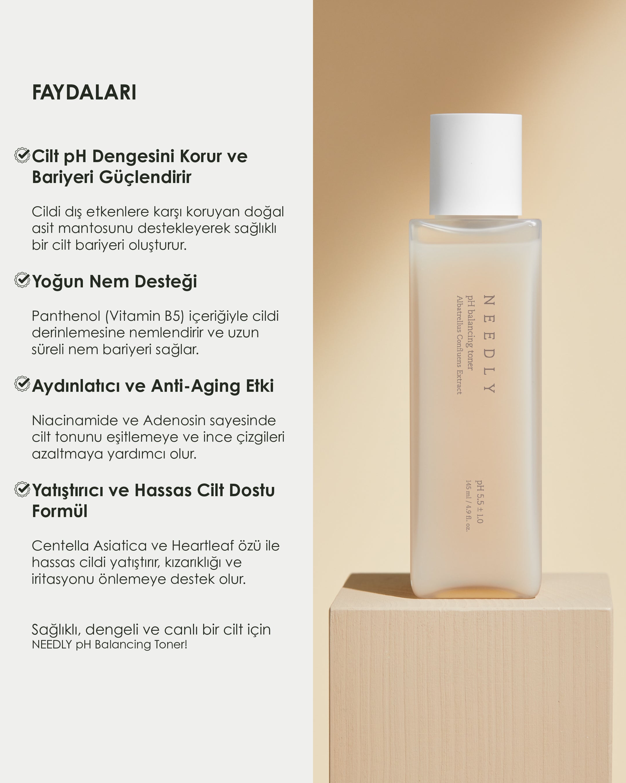 Needly pH Balancing Toner - Cilt pH Dengeleyici Tonik