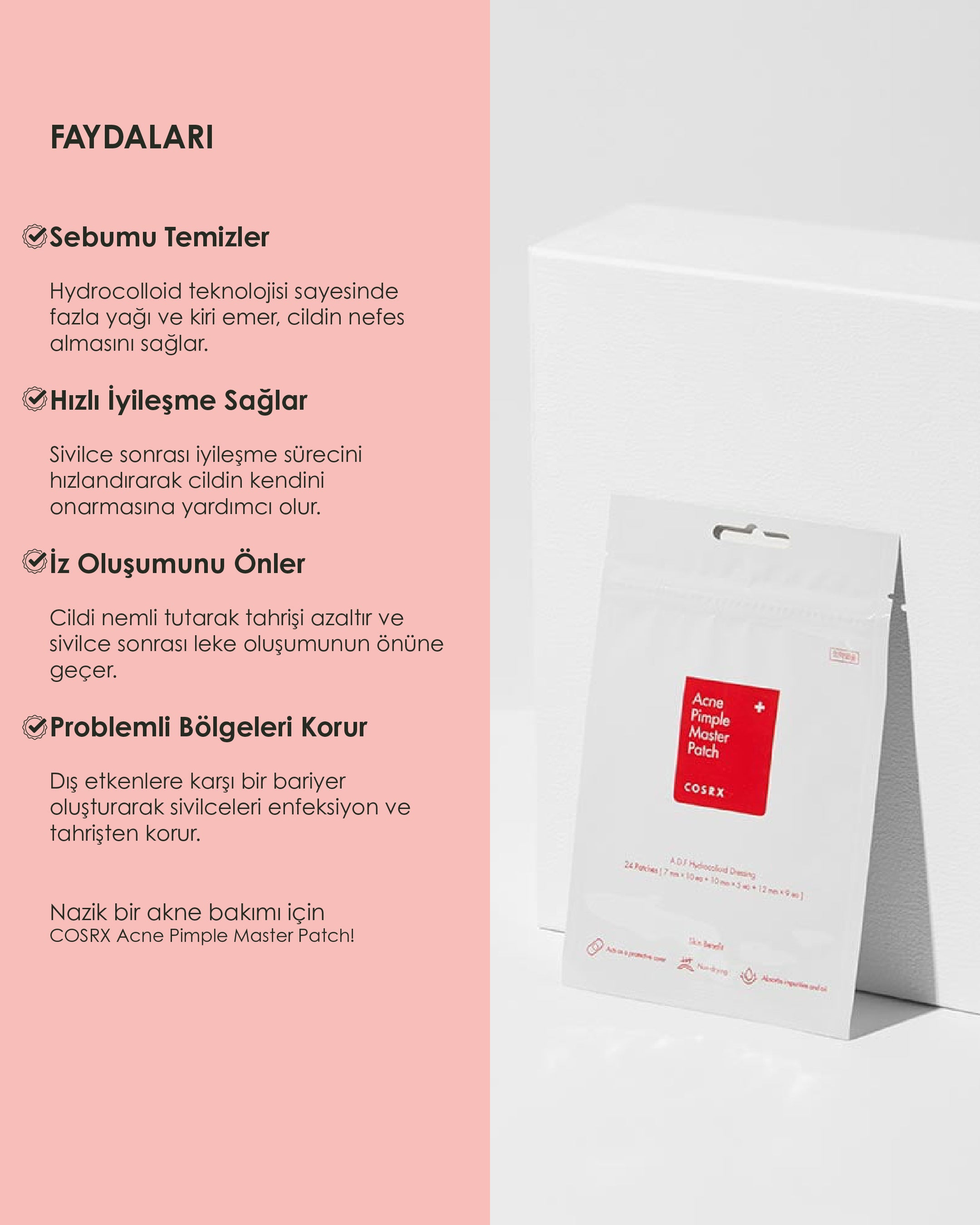 Cosrx Acne Pimple Master Patch (24EA) - Sivilce Bandı - Akne Söndürücü Şeffaf Bant (24'lü)
