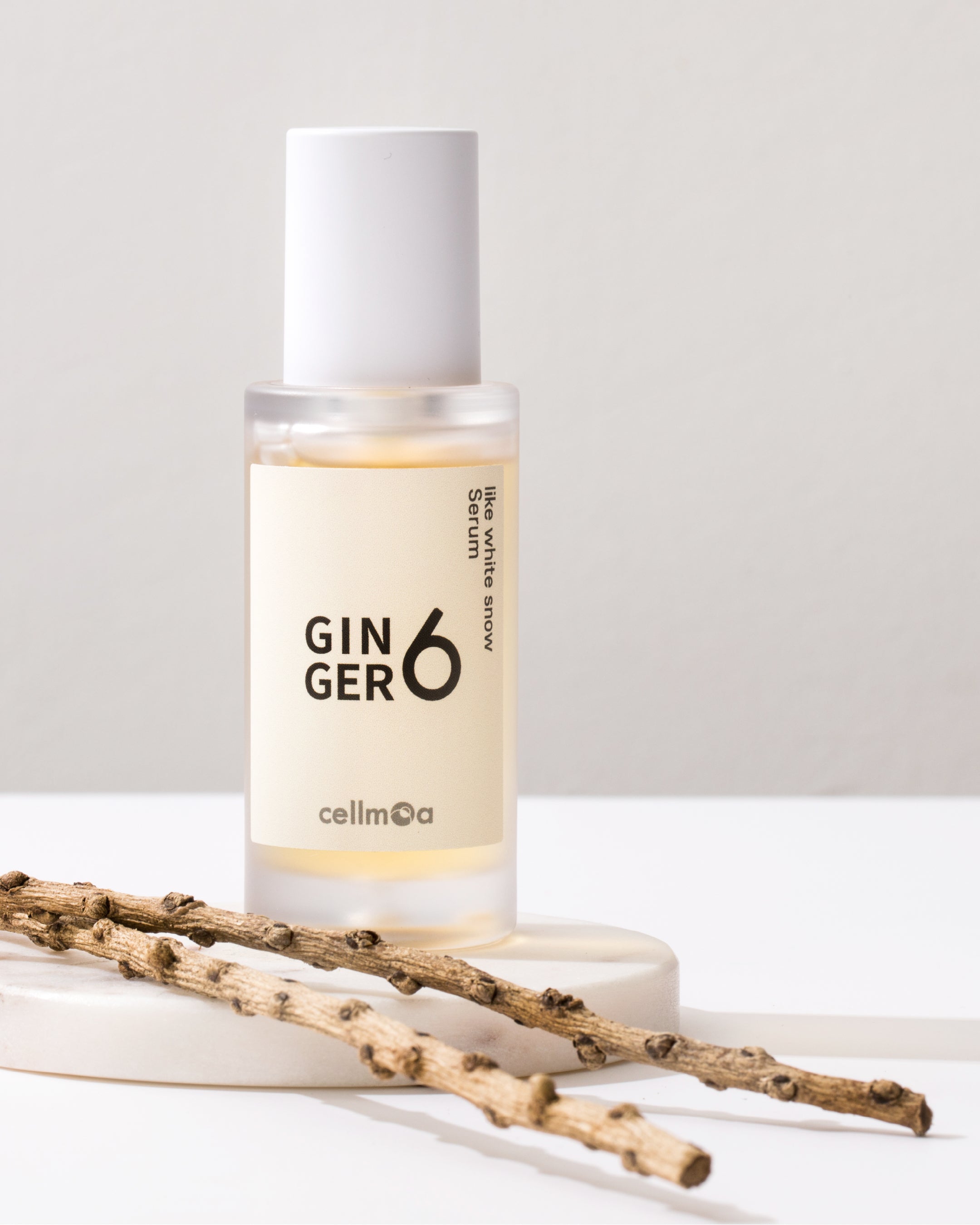 Ginger6 - Like White Snow Serum - Zencefil Özlü, Peptit ve Vitamin E5 İçeren Aydınlatıcı ve Onarıcı Serum