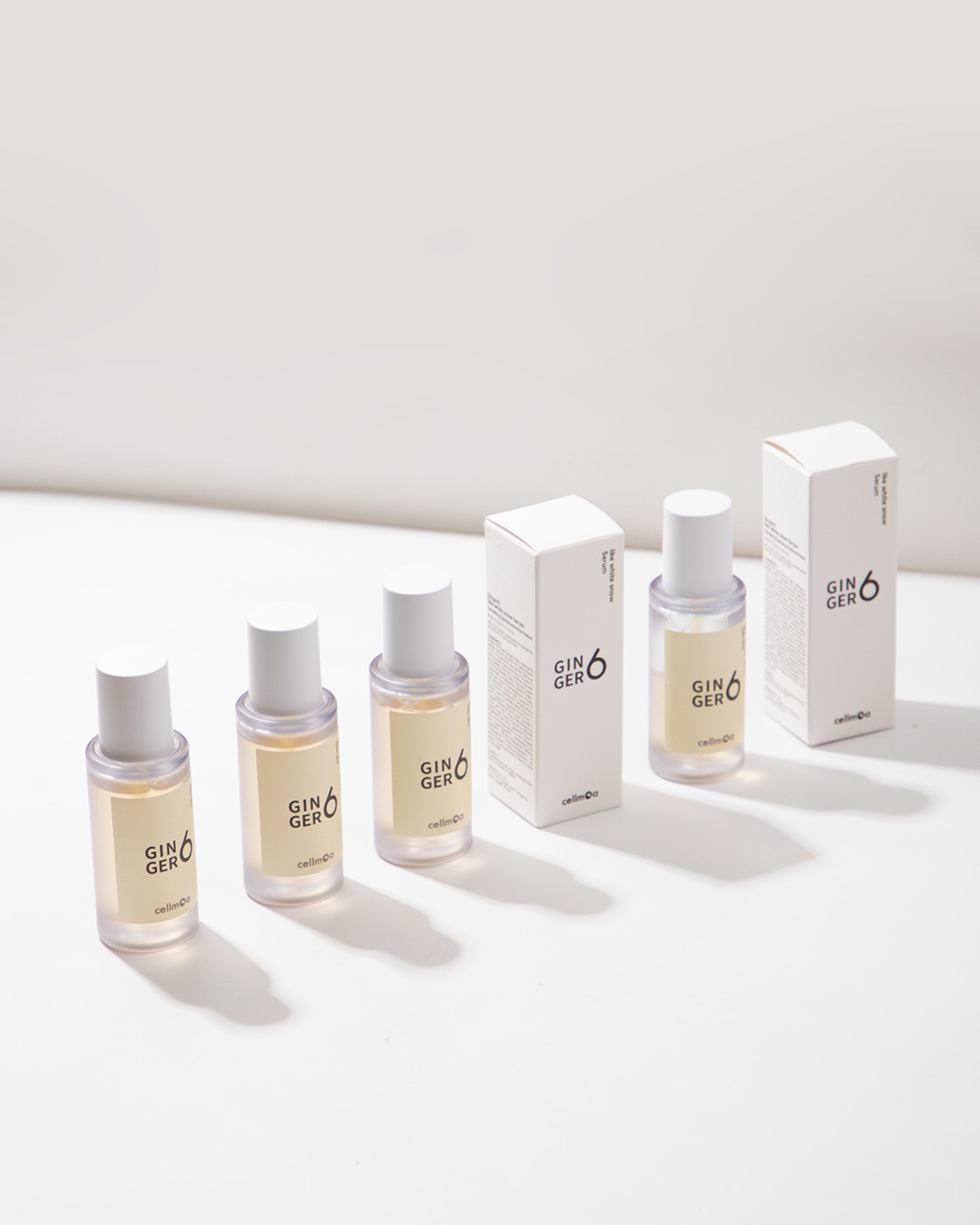 Ginger6 - Like White Snow Serum - Zencefil Özlü, Peptit ve Vitamin E5 İçeren Aydınlatıcı ve Onarıcı Serum