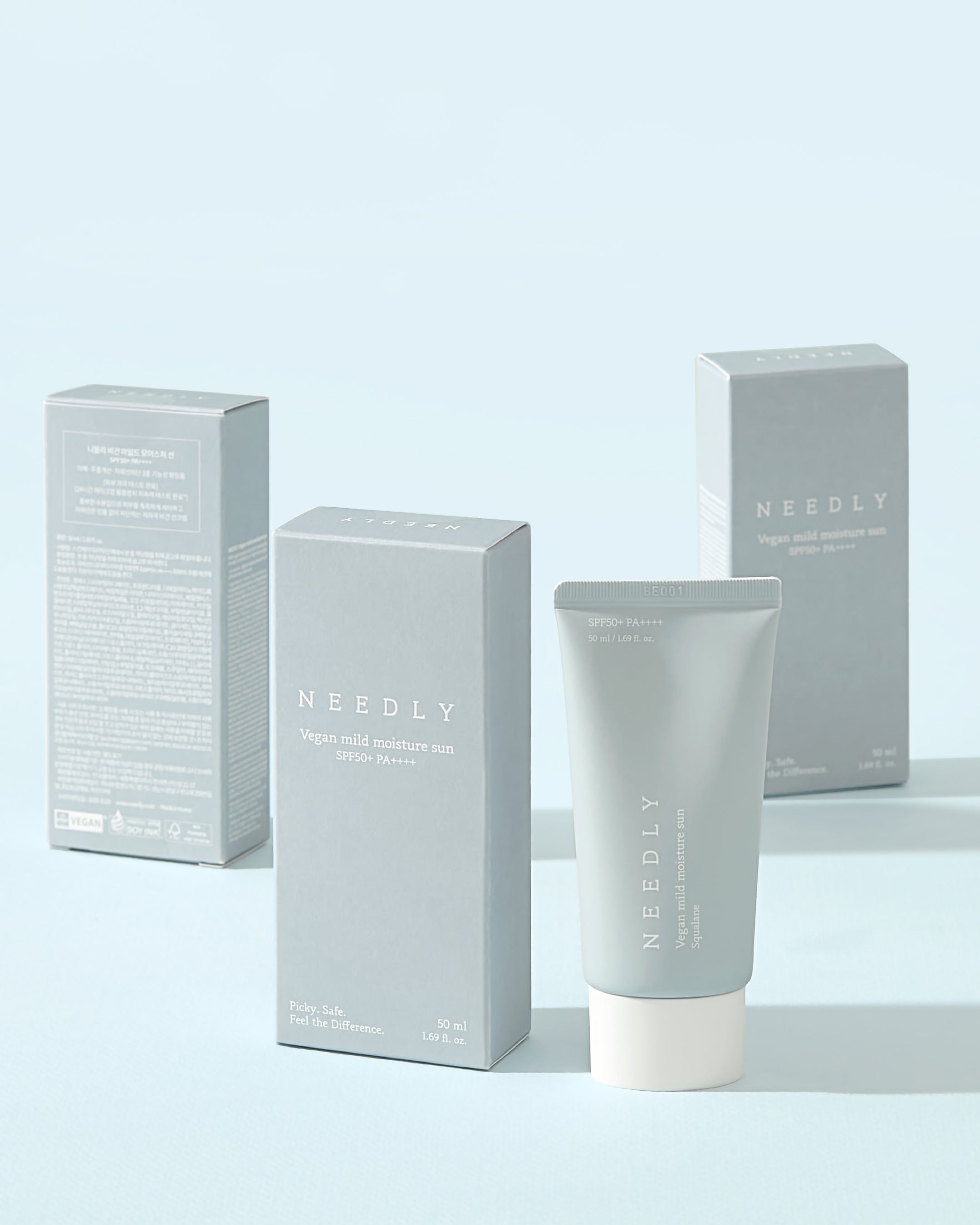 Needly Vegan Mild Moisture Sun - Vegan Nemlendirici Güneş Kremi (SPF50+ PA++++)