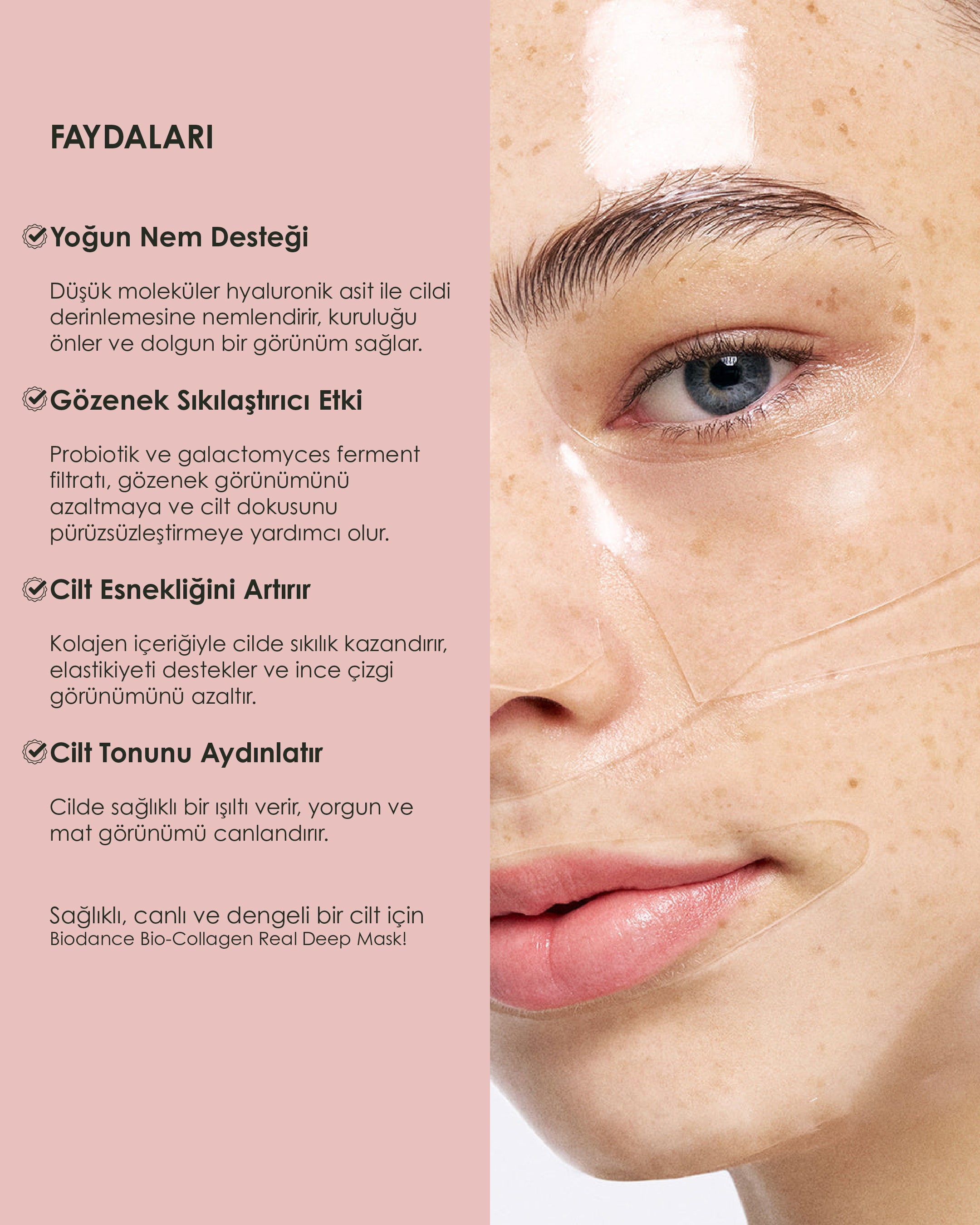 Biodance - Real Deep Mask - Bio-Collagen (Gözenek Karşıtı ve Parlatıcı Kolajenli Şeffaflaşan Maske)