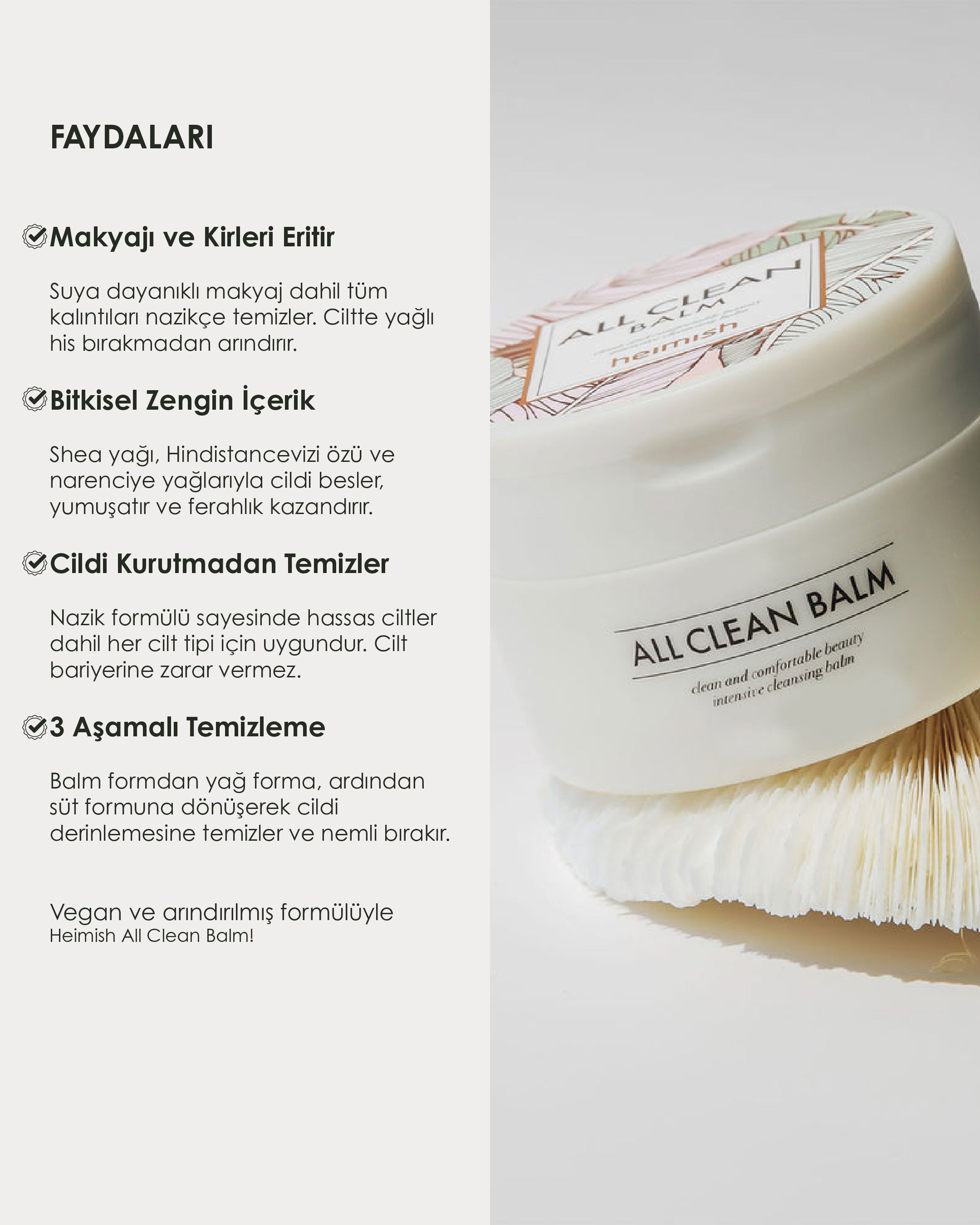 Heimish - All Clean Balm (Makyaj ve Güneş Kremi için Yağ Bazlı Temizleyici) 120 mL